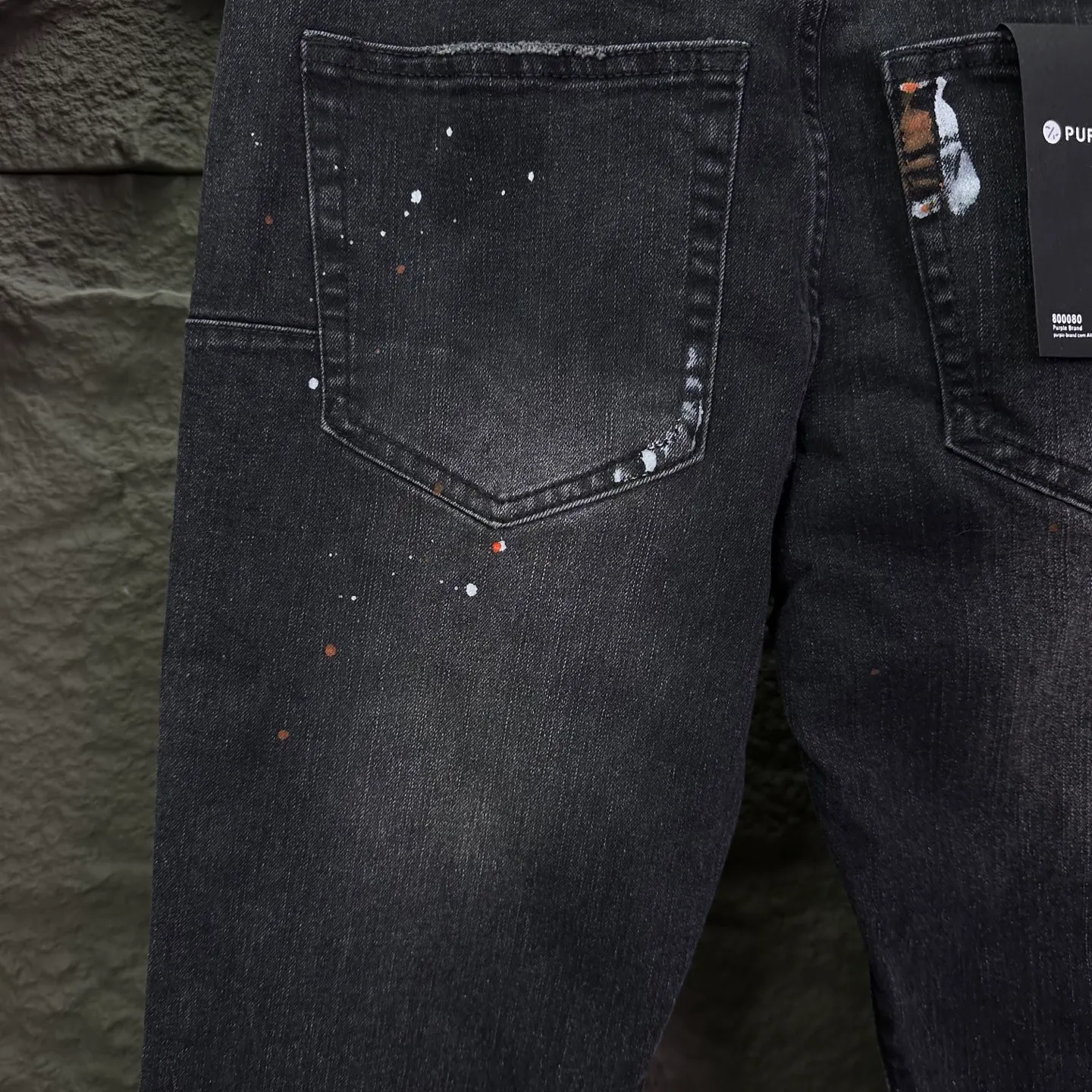 PURPLE BRAND 2026New Arrival Splashed Ink Cut and Spliced ​​Couple's Style Loose Washed Bootcut Jeans High Version High Version Top Ceiling Quality Styles with different washed textures, very friendly to people with thin legs and thick legs. The bootcut style is very flattering to the leg shape. Moderate length that never goes out of style, easy to match with casual, basic styling for various styles, a must-have in the wardrobe! The fabric is stiff but also makes the upper body soft without losing texture. The washing process is even more perfect. It is a must-have item for everyone! ! ! Washed wheat, hang tag, pants label, three labels complete Color: Black Size: 28, 30, 32, 34, 36 (five sizes)